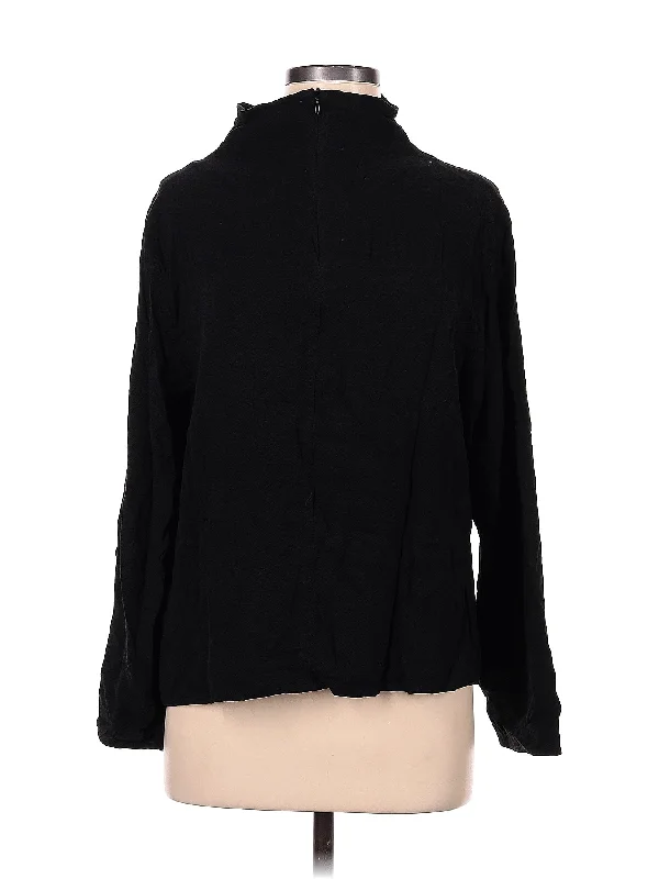Long Sleeve Blouse Stylish Wrap Blouse