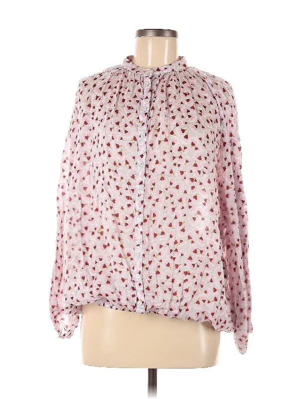 Long Sleeve Blouse Ruched Sleeve Blouse