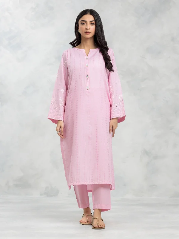 Pret 2Pc Embroidered Dobby Shirt Trouser - EWTKE24-69671ST-- Satin Fabric Silk Fabric Chiffon Fabric Pret 2Pc Embroidered Dobby Shirt Trouser - EWTKE24-69671ST-- Satin Fabric Silk Fabric Chiffon Fabric