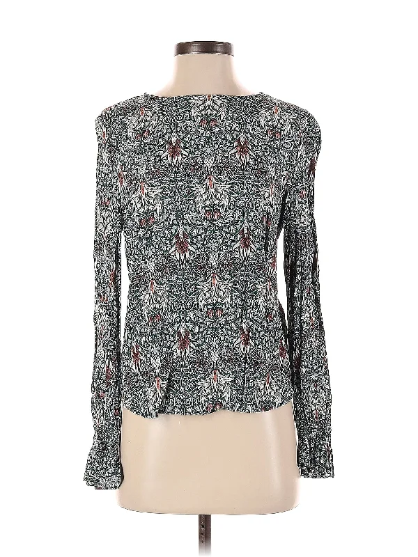 Long Sleeve Blouse Double-Layered Blouse