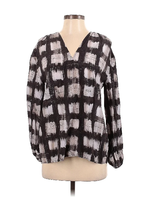 Long Sleeve Blouse Chic Wrap Blouse