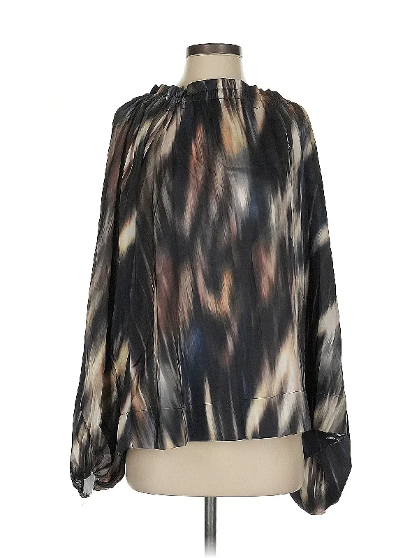 Long Sleeve Blouse Soft Knit Blouse