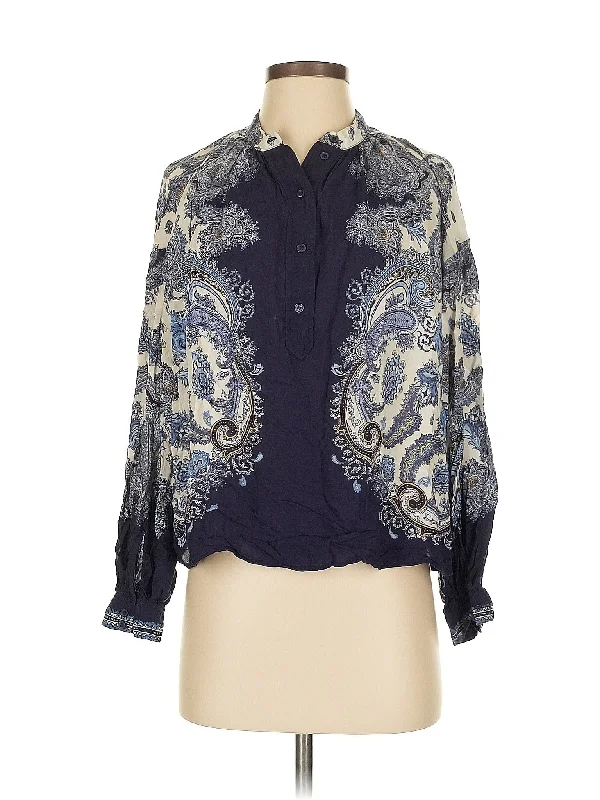 Long Sleeve Blouse Double-Layered Blouse