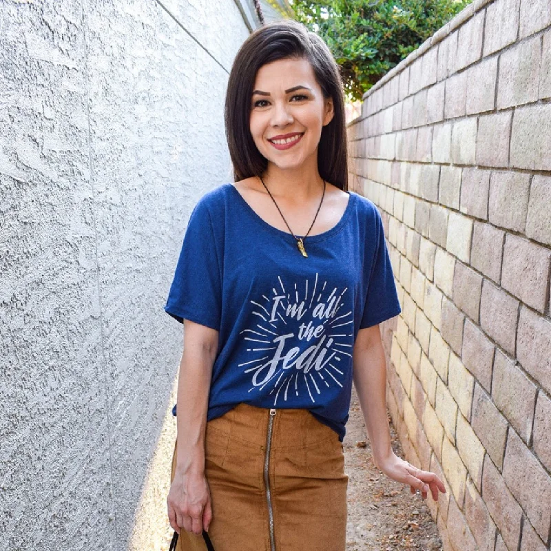 ALL THE JEDI Bella+Canvas Women's Slouchy Shirt-- Front Pockets Side Pockets Patch Pockets ALL THE JEDI Bella+Canvas Women's Slouchy Shirt-- Front Pockets Side Pockets Patch Pockets