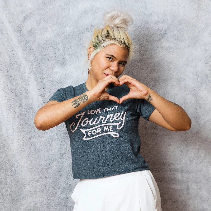 LOVE THAT JOURNEY Women's crop shirt-- Lace Blend Ribbed Blend Corduroy Blend