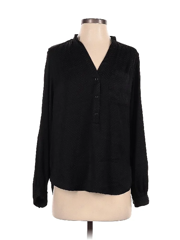 Long Sleeve Blouse Subtle Shimmer Blouse
