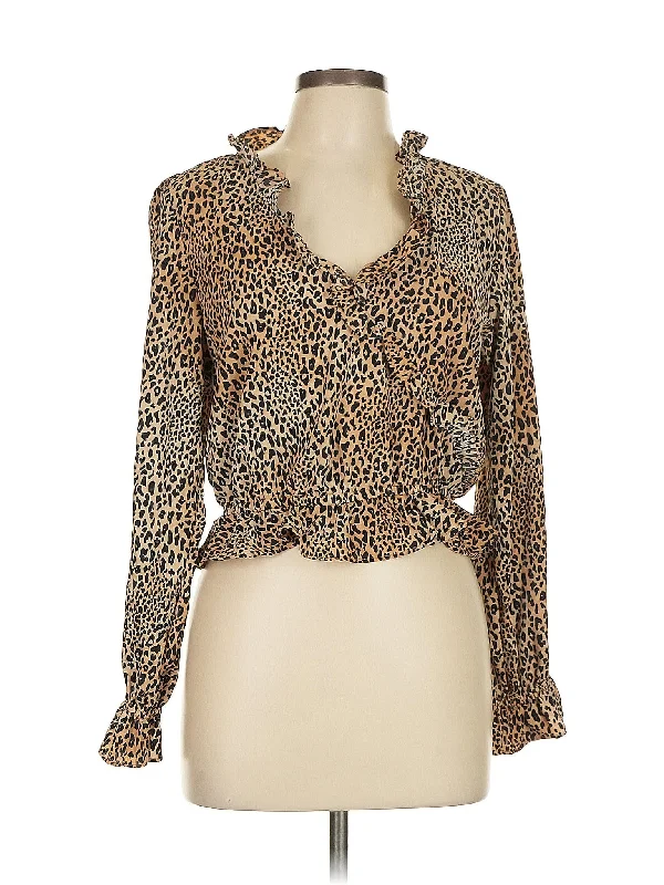 Long Sleeve Blouse Loose Fit Blouse