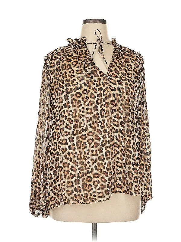 Long Sleeve Blouse Stylish Wrap Blouse