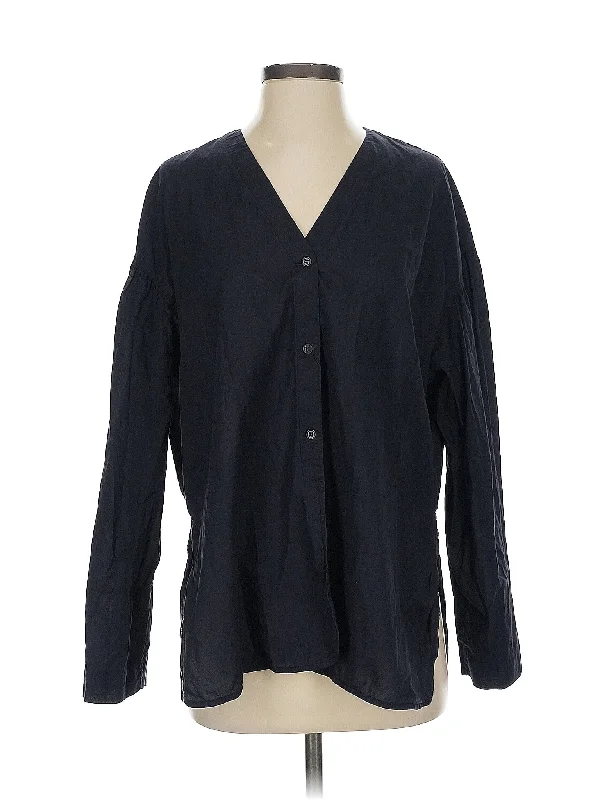 Long Sleeve Blouse Versatile Layering Blouse