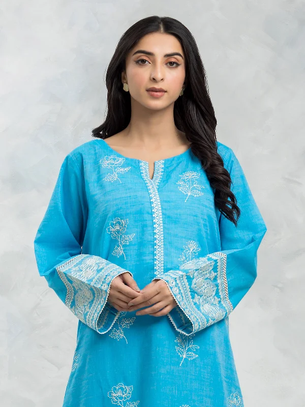 Pret 2Pc Embroidered Chambray Shirt Trouser - EWTKE24-80353ST-- Rayon Fabric Velvet Fabric Corduroy Fabric Pret 2Pc Embroidered Chambray Shirt Trouser - EWTKE24-80353ST-- Rayon Fabric Velvet Fabric Corduroy Fabric