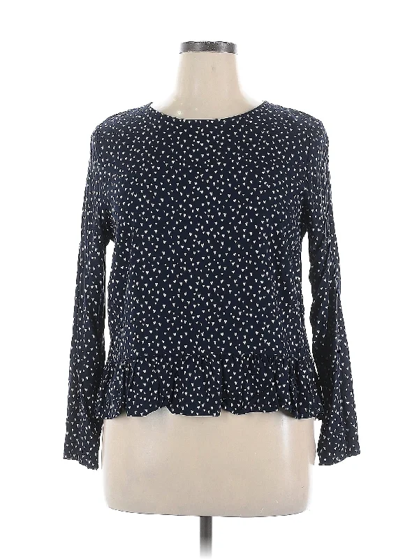 Long Sleeve Blouse Casual Relaxed Fit Blouse