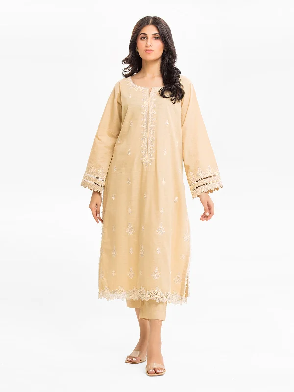 Pret 2Pc Embroidered Khaddar Shirt Trouser - EWTKE23-68713ST-- Ribbed T-Shirt High Neck Heavyweight Pret 2Pc Embroidered Khaddar Shirt Trouser - EWTKE23-68713ST-- Ribbed T-Shirt High Neck Heavyweight
