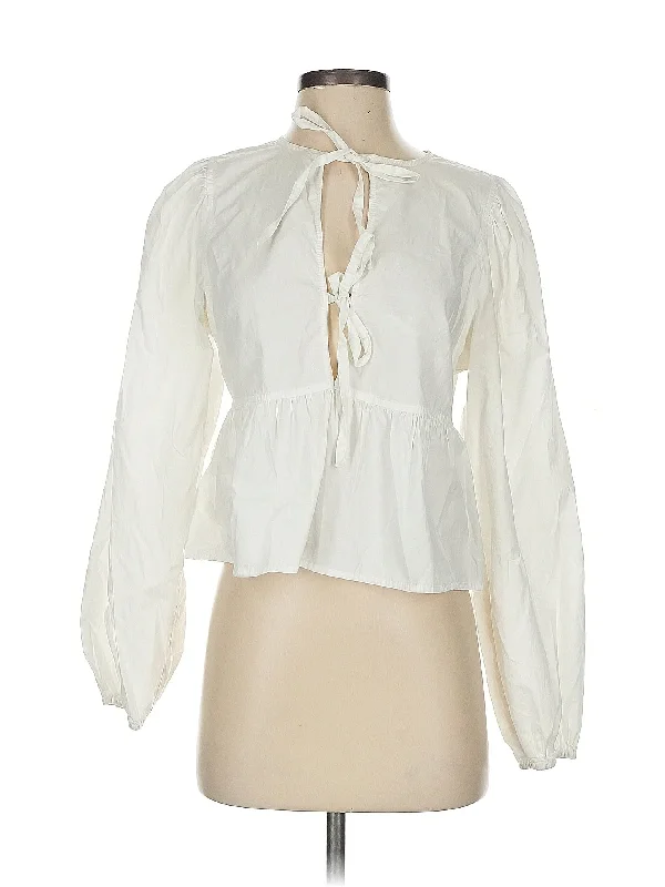 Long Sleeve Blouse Elegant Office Blouse