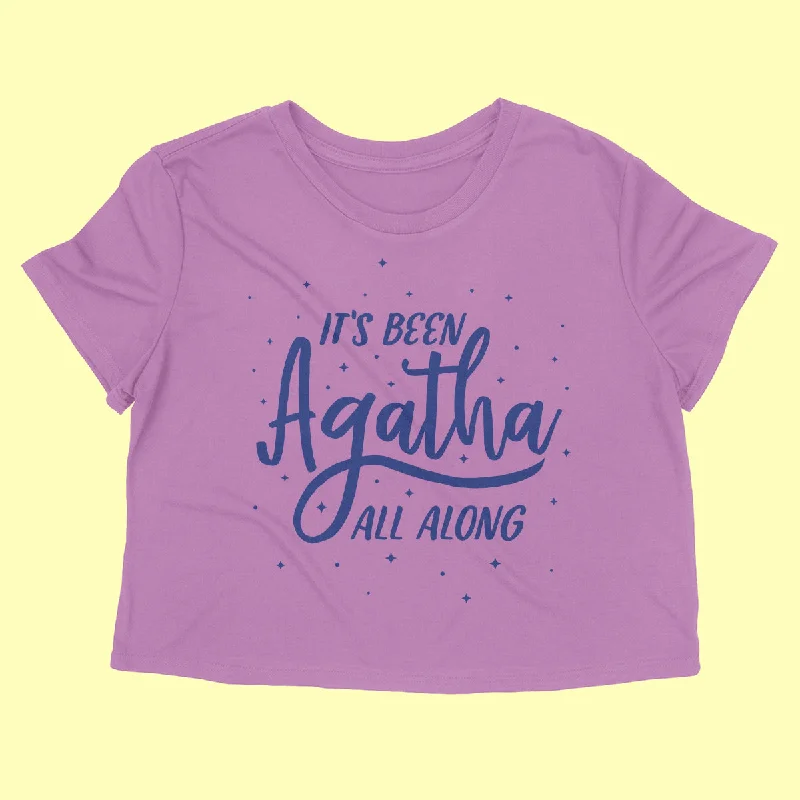AGATHA ALL ALONG Women's crop shirt-- Cashmere Blend Cotton Blend Poly Blend