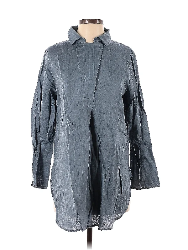 Long Sleeve Blouse Lightweight Tunic Blouse