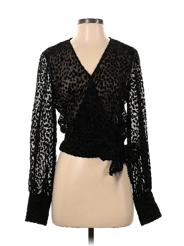 Long Sleeve Blouse Casual Relaxed Fit Blouse