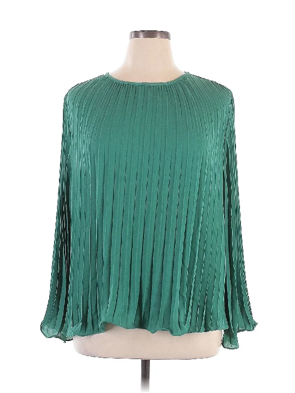 Long Sleeve Blouse Polished Work Blouse