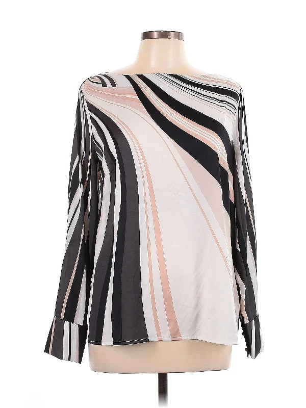 Long Sleeve Blouse Ruffled Neck Blouse