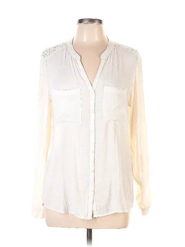 Long Sleeve Blouse Polished Work Blouse