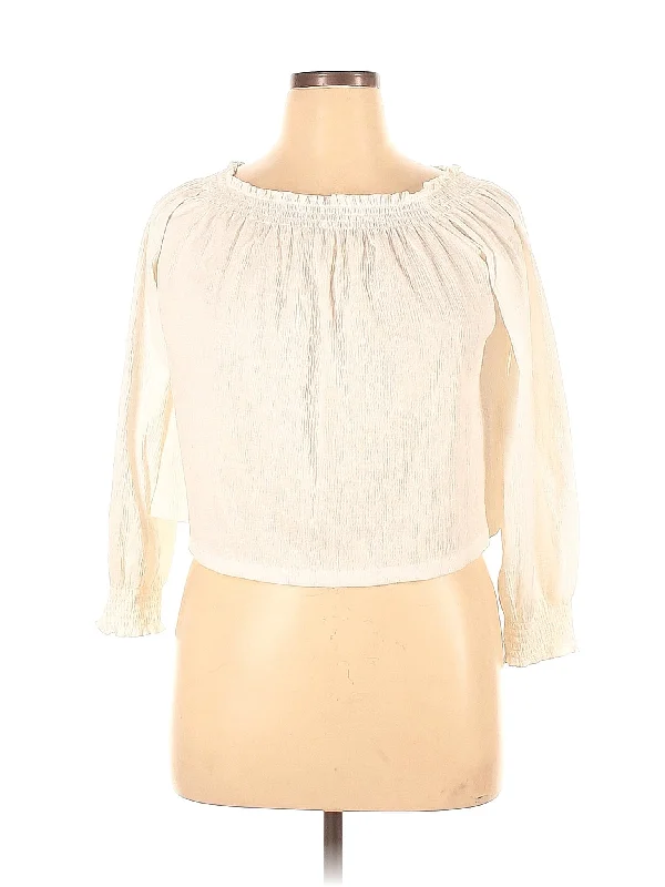 Long Sleeve Blouse Stylish Wrap Blouse