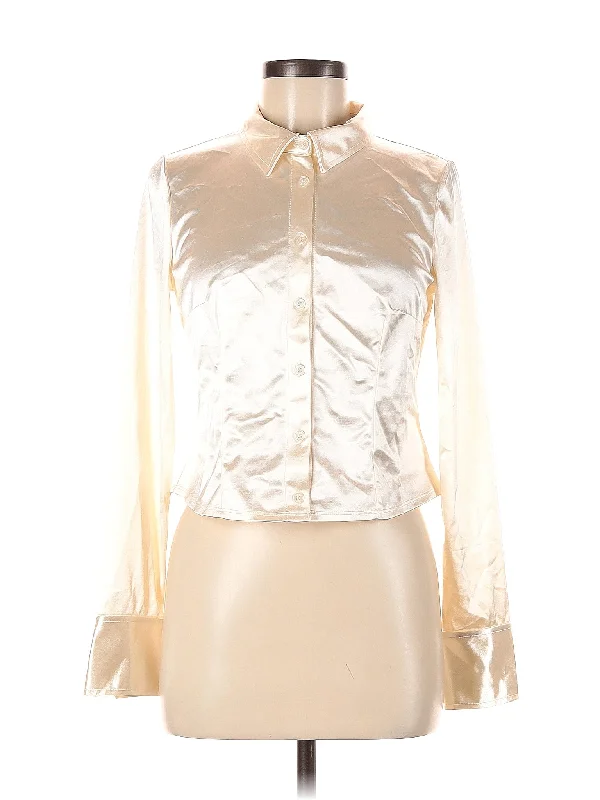 Long Sleeve Blouse Elegant Peplum Blouse