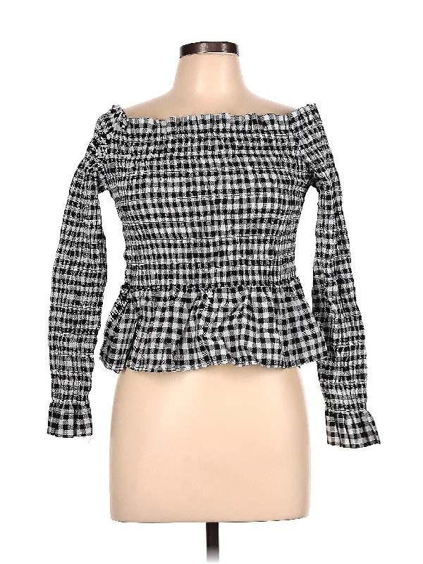 Long Sleeve Blouse Cotton Casual Blouse