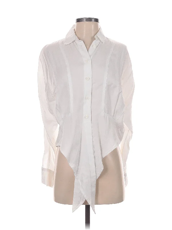 Long Sleeve Blouse Casual Stripe Blouse