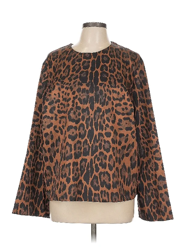 Long Sleeve Blouse Relaxed Fit Blouse