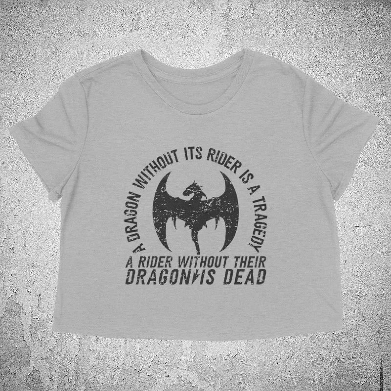 A DRAGON w/out its RIDER is a TRAGEDY Women's crop shirt-- Wool Fabric Cashmere Fabric Tweed Fabric A DRAGON w/out its RIDER is a TRAGEDY Women's crop shirt-- Wool Fabric Cashmere Fabric Tweed Fabric
