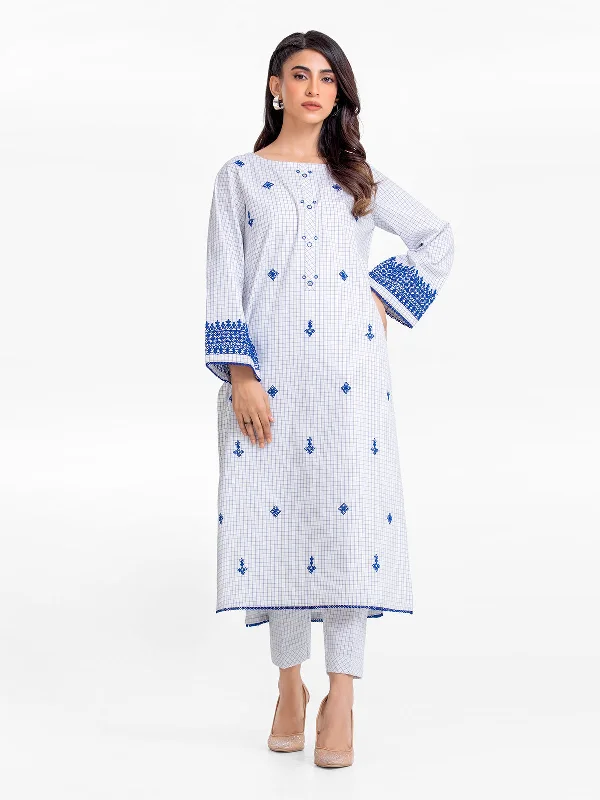 Pret 2Pc Embroidered Cotton Shirt Trouser - EWTKE23-69291-- Collared T-Shirt Boat Neck A-Line Pret 2Pc Embroidered Cotton Shirt Trouser - EWTKE23-69291-- Collared T-Shirt Boat Neck A-Line