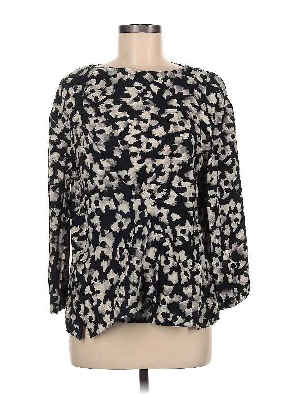 Long Sleeve Blouse Elegant Silk Blouse