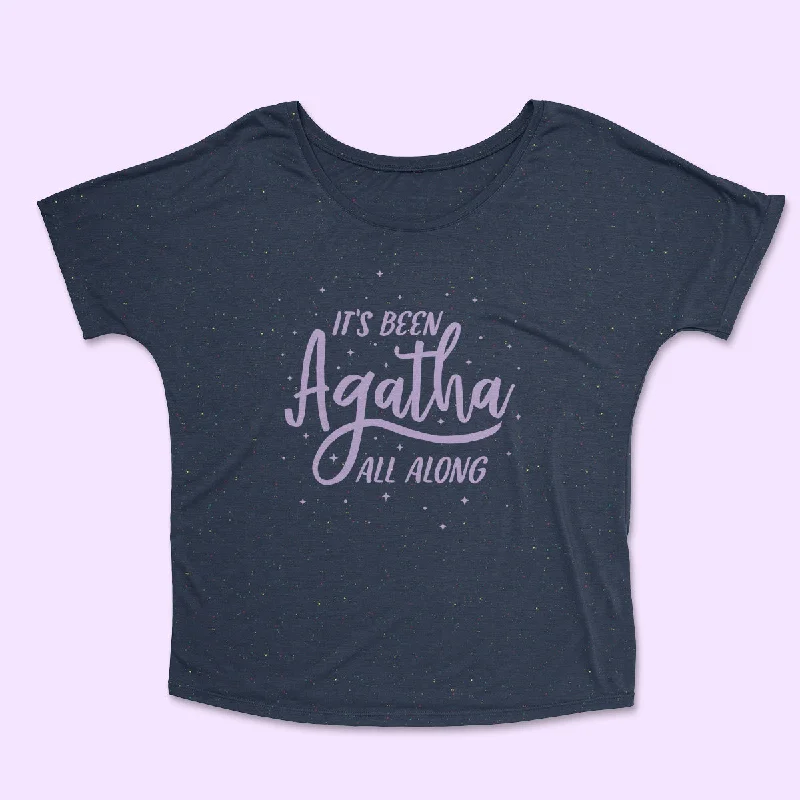 AGATHA ALL ALONG Women's Slouchy Shirt-- Spandex Blend Rayon Blend Denim Blend