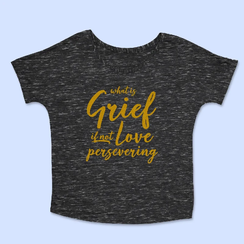 LOVE PERSEVERING Women's Slouchy Shirt-- Ribbed Striped Patterned