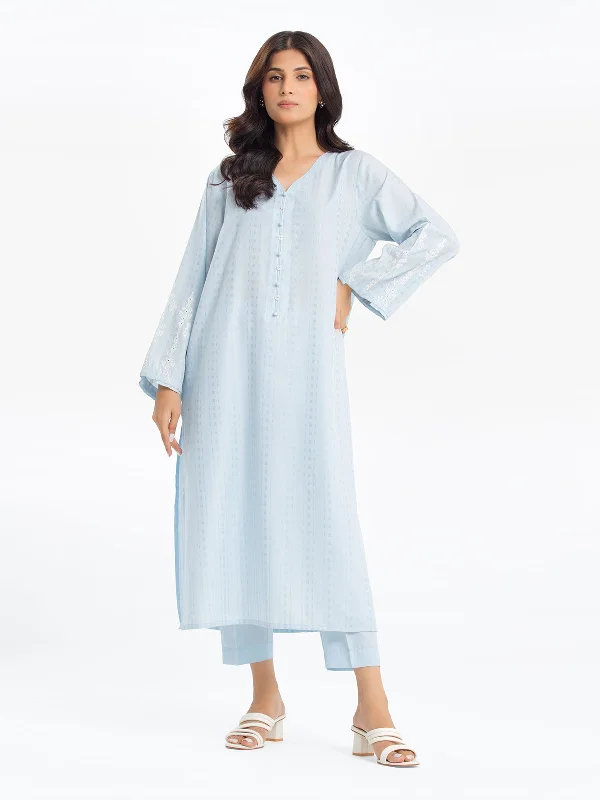 Pret 2Pc Embroidered Dobby Shirt Trouser - EWTKE24-69659ST-- Mesh Fabric Canvas Fabric Denim Fabric Pret 2Pc Embroidered Dobby Shirt Trouser - EWTKE24-69659ST-- Mesh Fabric Canvas Fabric Denim Fabric