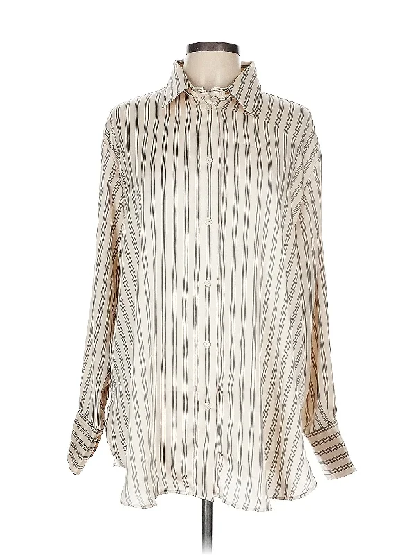 Long Sleeve Blouse Cotton Casual Blouse
