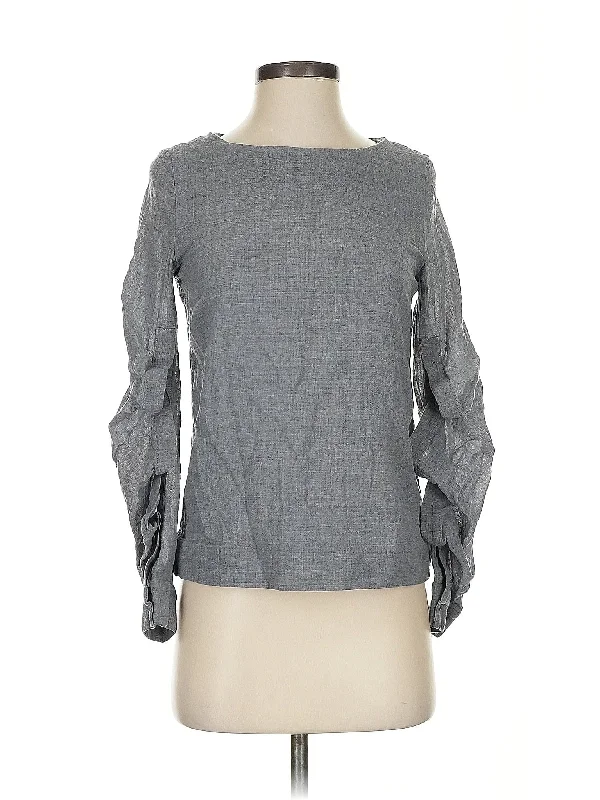 Long Sleeve Blouse Satin Bow Blouse