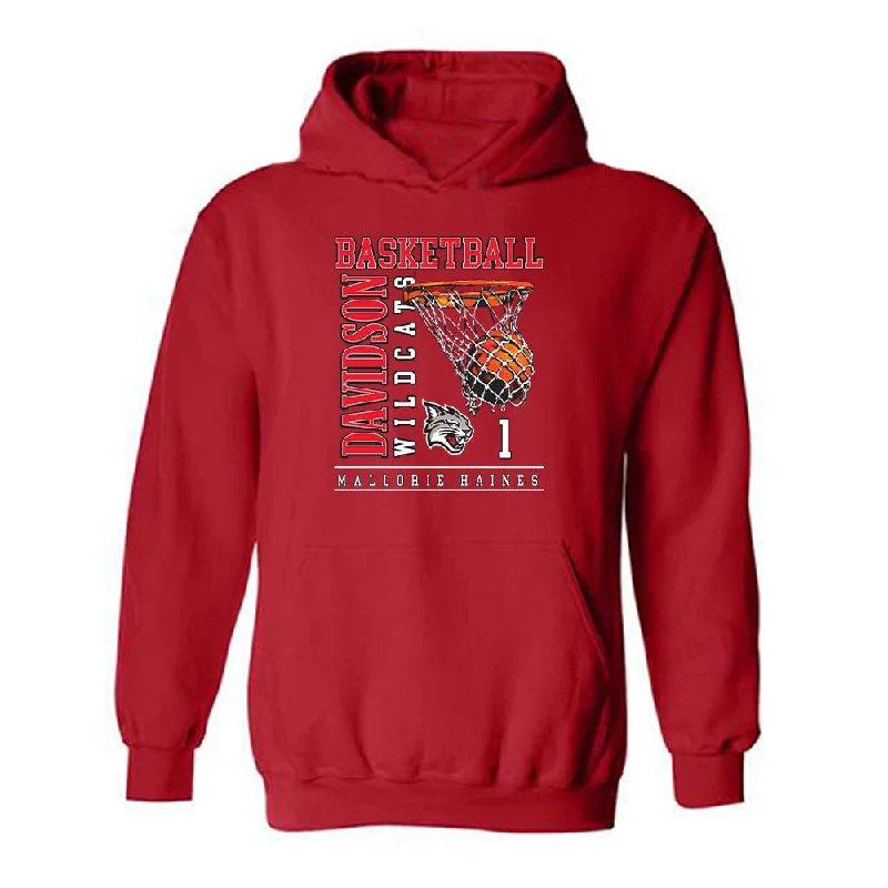 Davidson - NCAA Women's Basketball : Mallorie Haines - Hooded Sweatshirt Classic Fashion Shersey Hoodie Crop Top Short Trendy Davidson - NCAA Women's Basketball : Mallorie Haines - Hooded Sweatshirt Classic Fashion Shersey Hoodie Crop Top Short Trendy