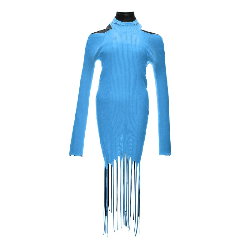 Bottega Veneta Light Blue Cotton Dress Tunics Versatile all-occasion