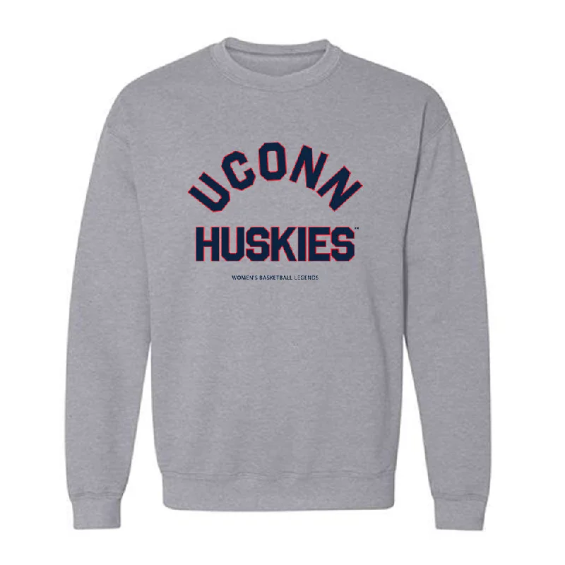 UConn - NCAA Women's Basketball Legends : Chris Gedney - Crewneck Sweatshirt Classic Shersey Hoodie with Typography Text Message UConn - NCAA Women's Basketball Legends : Chris Gedney - Crewneck Sweatshirt Classic Shersey Hoodie with Typography Text Message