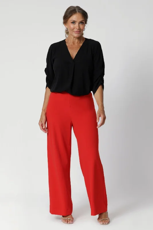 Drew Pant in Tangerine Classic Bootcut Trousers