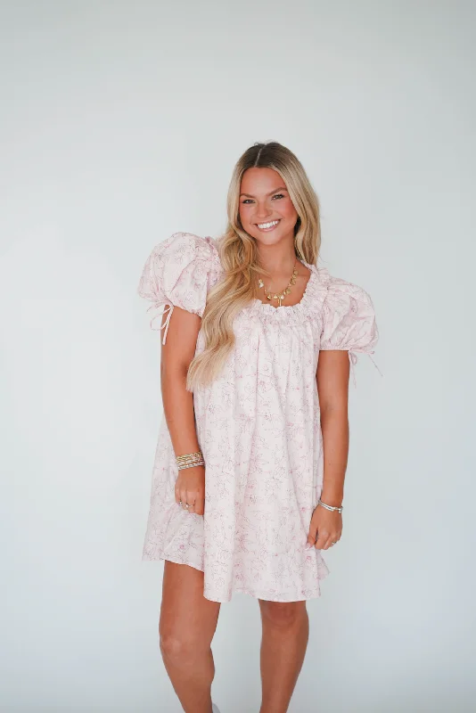 Pink Skies Dress sweetheart Neckline Romantic
