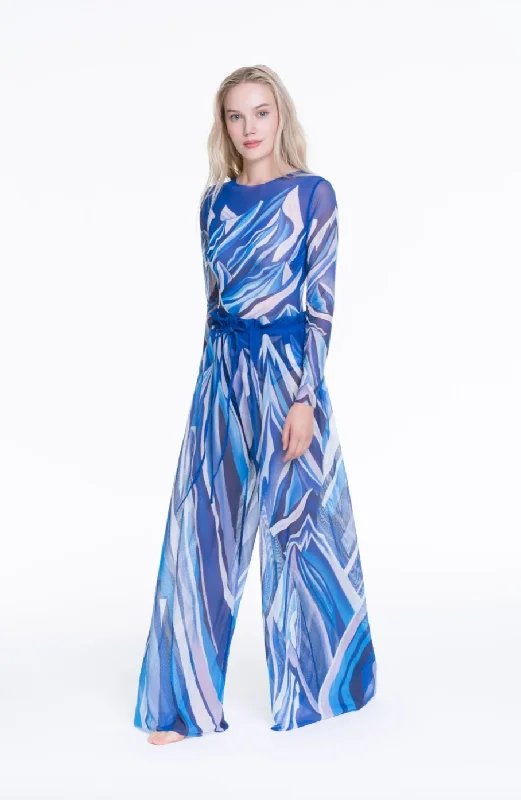 MOUNTAINS BEACH PANTS one size, fits all Comfortable Denim Pants