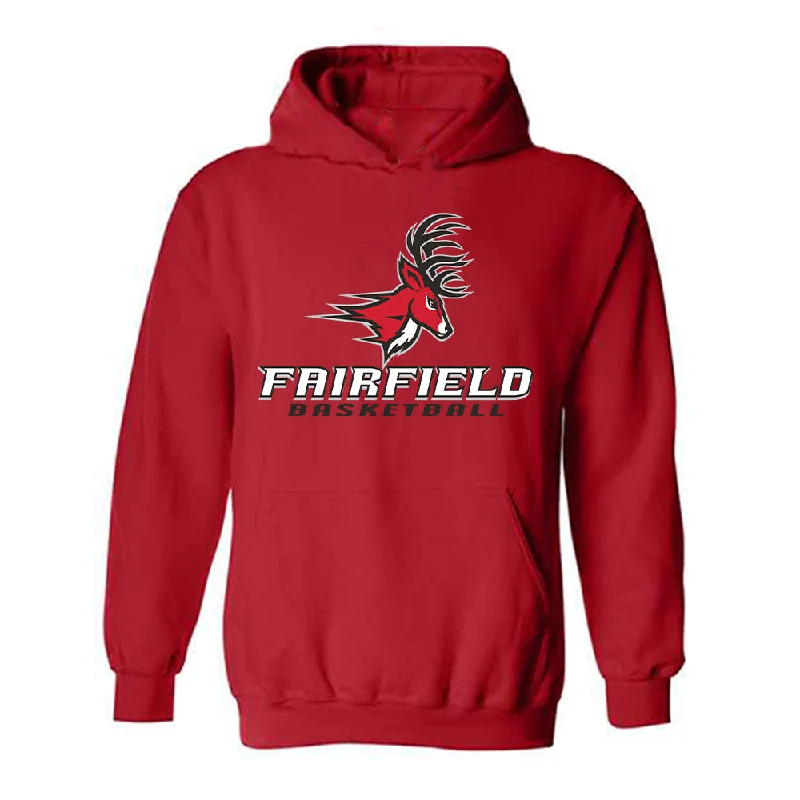 Fairfield - NCAA Women's Basketball : Lauren Beach - Hooded Sweatshirt Classic Shersey Hoodie with Hem Lace Feminine Delicate Fairfield - NCAA Women's Basketball : Lauren Beach - Hooded Sweatshirt Classic Shersey Hoodie with Hem Lace Feminine Delicate