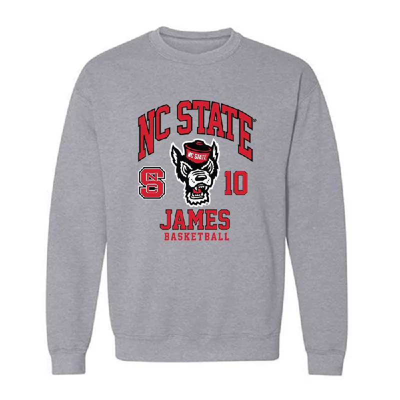 NC State - NCAA Women's Basketball : Aziaha James - Crewneck Sweatshirt Fashion Shersey Hoodie with Bell Sleeves Flared Feminine NC State - NCAA Women's Basketball : Aziaha James - Crewneck Sweatshirt Fashion Shersey Hoodie with Bell Sleeves Flared Feminine