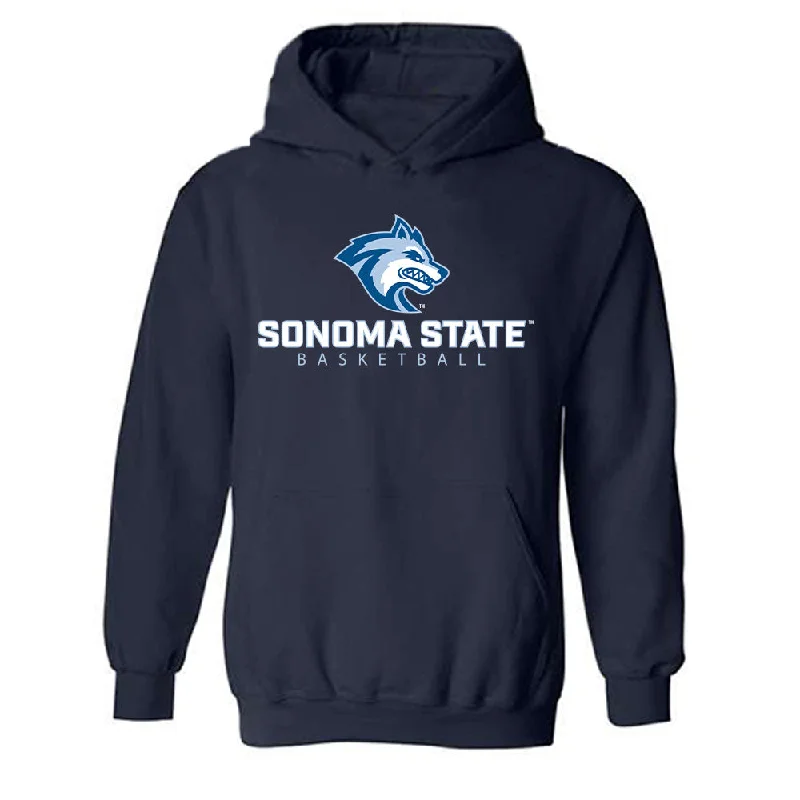 SSU - NCAA Women's Basketball : Madisyn Clark - Hooded Sweatshirt Classic Shersey Hoodie with Hem Applique Textured Unique SSU - NCAA Women's Basketball : Madisyn Clark - Hooded Sweatshirt Classic Shersey Hoodie with Hem Applique Textured Unique