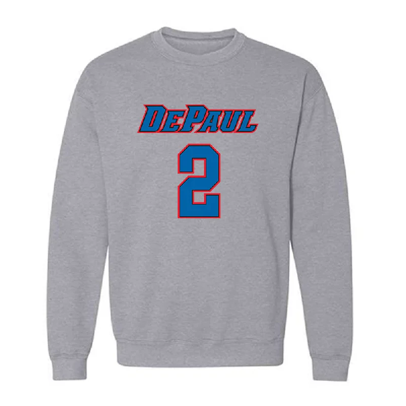 DePaul - NCAA Women's Basketball : Grace Carstensen - Crewneck Sweatshirt Classic Shersey Hoodie with Cropped Fit Short Trendy DePaul - NCAA Women's Basketball : Grace Carstensen - Crewneck Sweatshirt Classic Shersey Hoodie with Cropped Fit Short Trendy