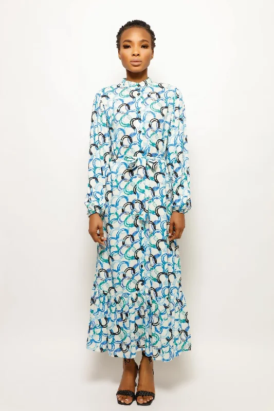 CIRCULAR FESTIVE VIBE LONG DRESS Tunics Stylish elegant
