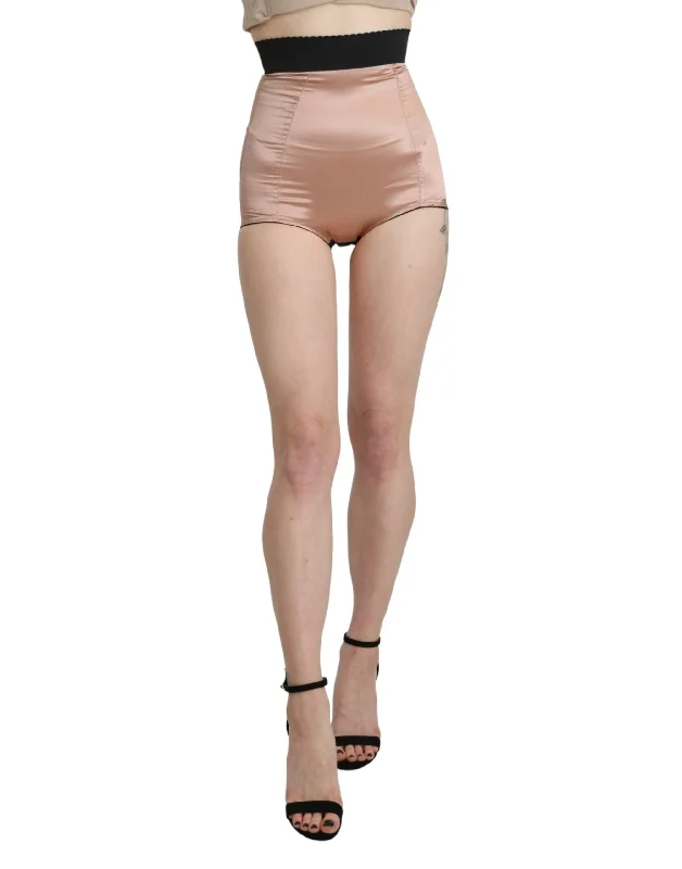 Dolce & Gabbana Silk High Waist Mini Hot Pants Comfortable Jogger Trousers