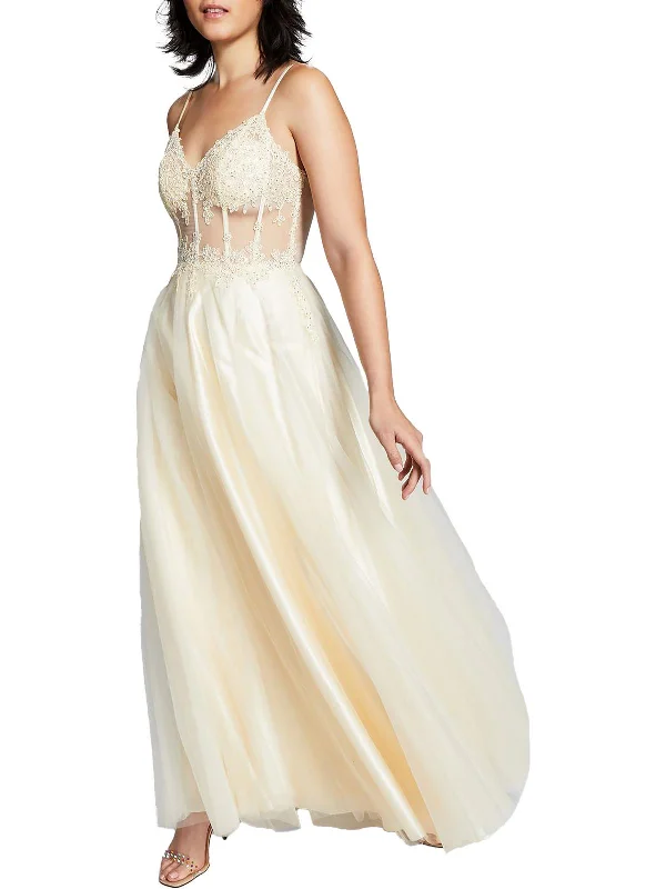 Juniors    Womens Corset Maxi Evening Dress Tunics Practical easy-care