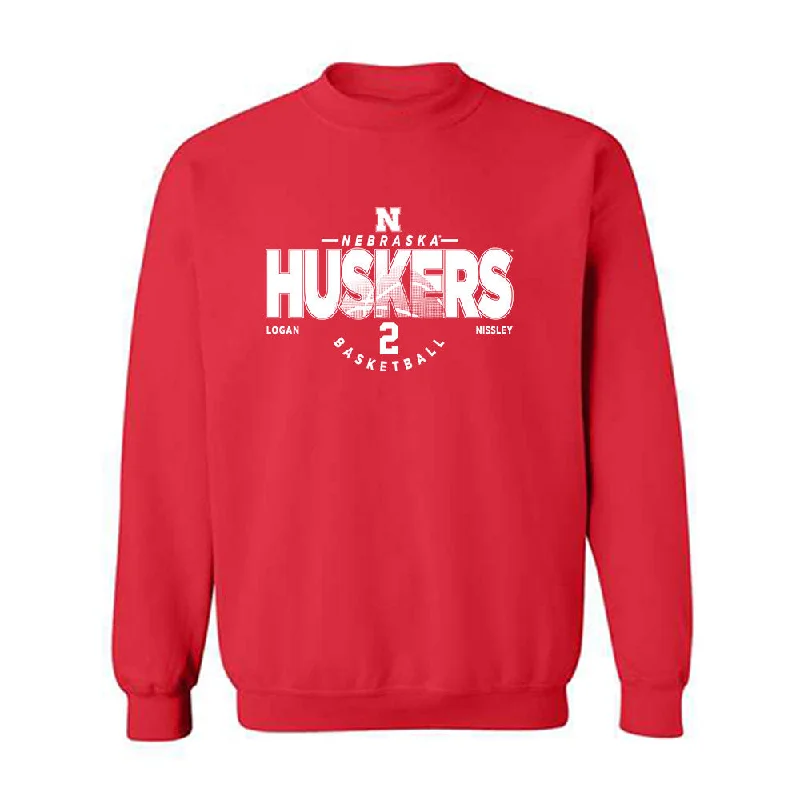 Nebraska - NCAA Women's Basketball : Logan Nissley - Crewneck Sweatshirt Classic Fashion Shersey Hoodie with V-Neck Classic Versatile Nebraska - NCAA Women's Basketball : Logan Nissley - Crewneck Sweatshirt Classic Fashion Shersey Hoodie with V-Neck Classic Versatile
